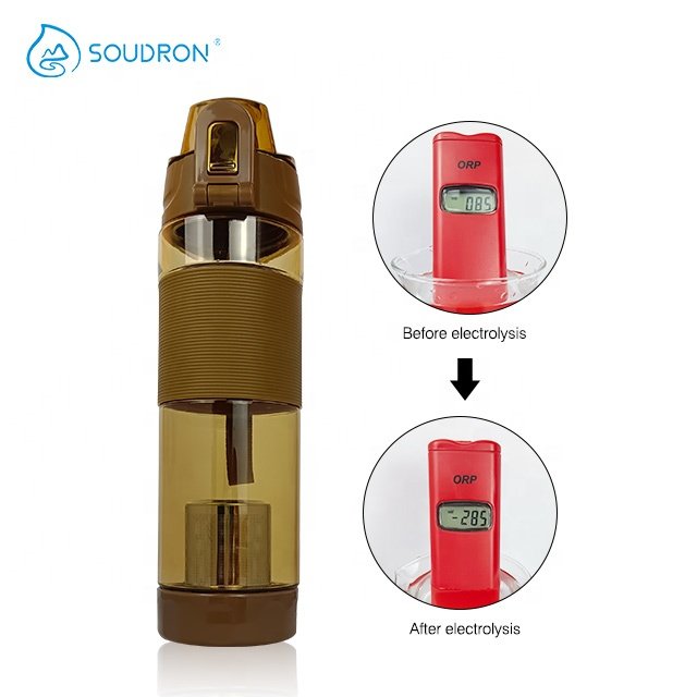 650ml hydrogen zinc water flask plastic sport bottle mineral stone water cup alkaline water bottle