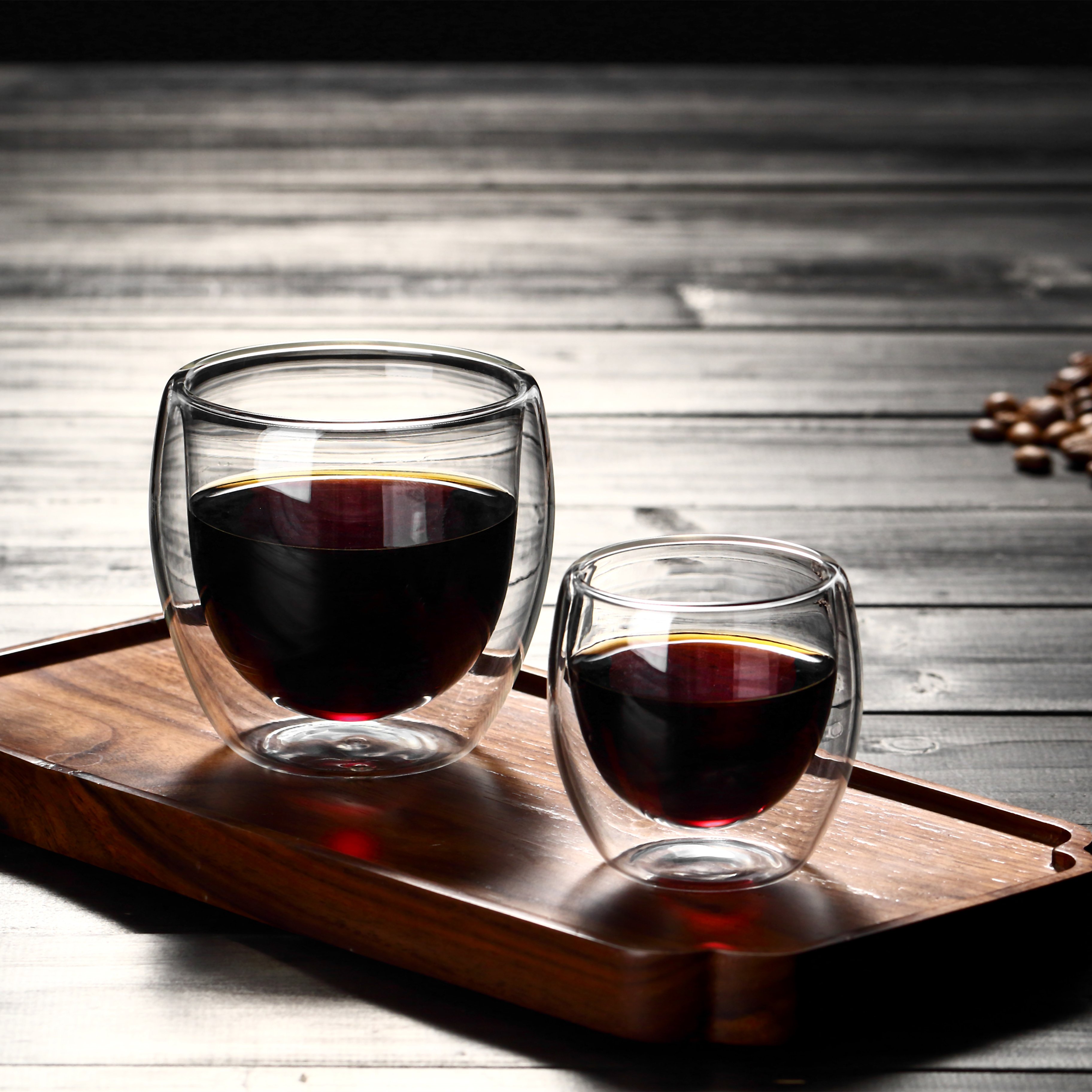High quality Double Wall Thermal Insulated Drinking Glasses Coffee Mugs Glass Tea Cups