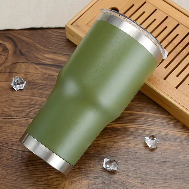 30oz Custom Thermo Cup Double Wall Vacuum Stainless Steel Coffee Cup Mug Sublimation Wine Travel Tumblers Wth Straw