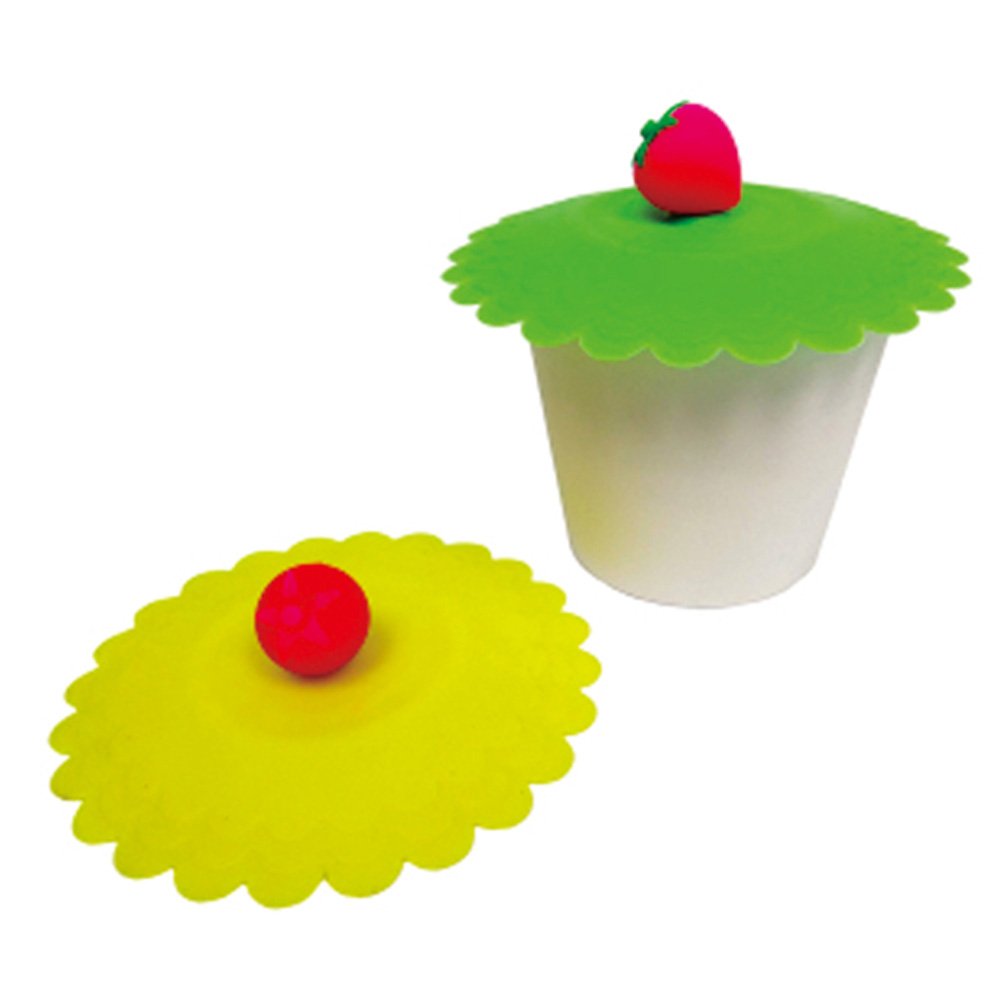 Cute Reusable Cup Lid Silicone Anti-dust Cup Cover Mugs Suction Cover