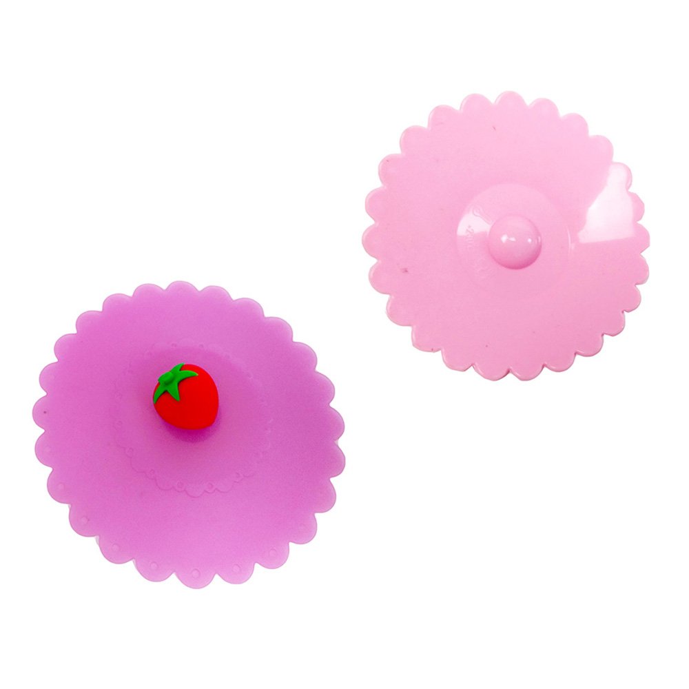 Cute Reusable Cup Lid Silicone Anti-dust Cup Cover Mugs Suction Cover