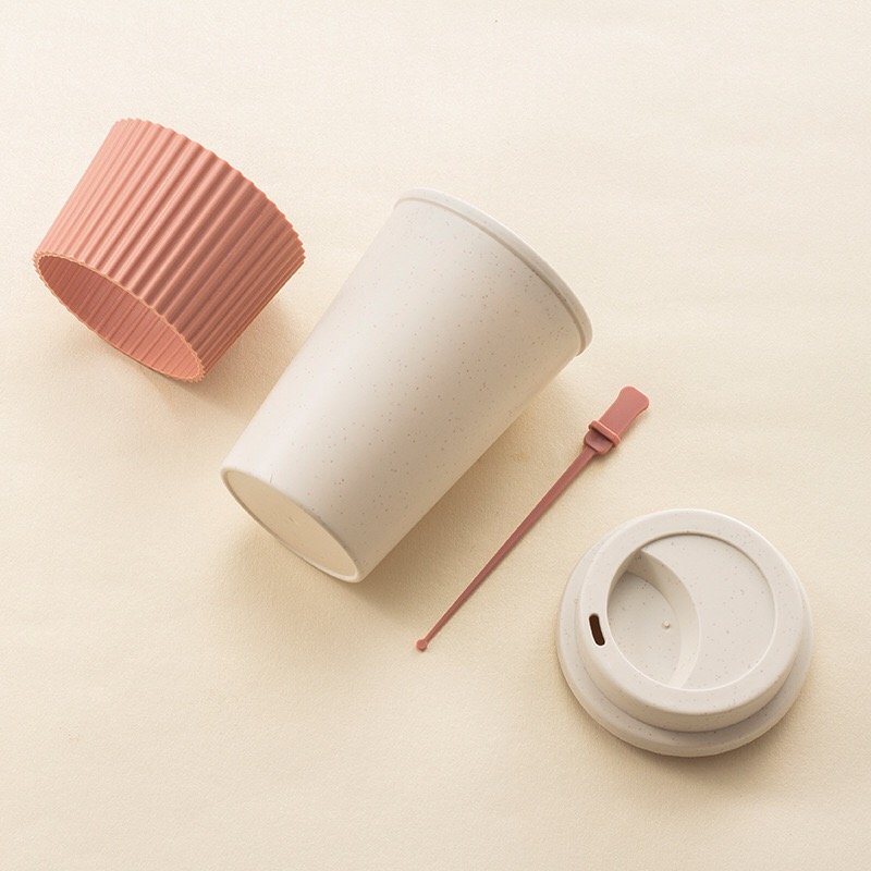 Creative Wheat Cup Carrying Rope Portable Coffee Mug Drinking Cup