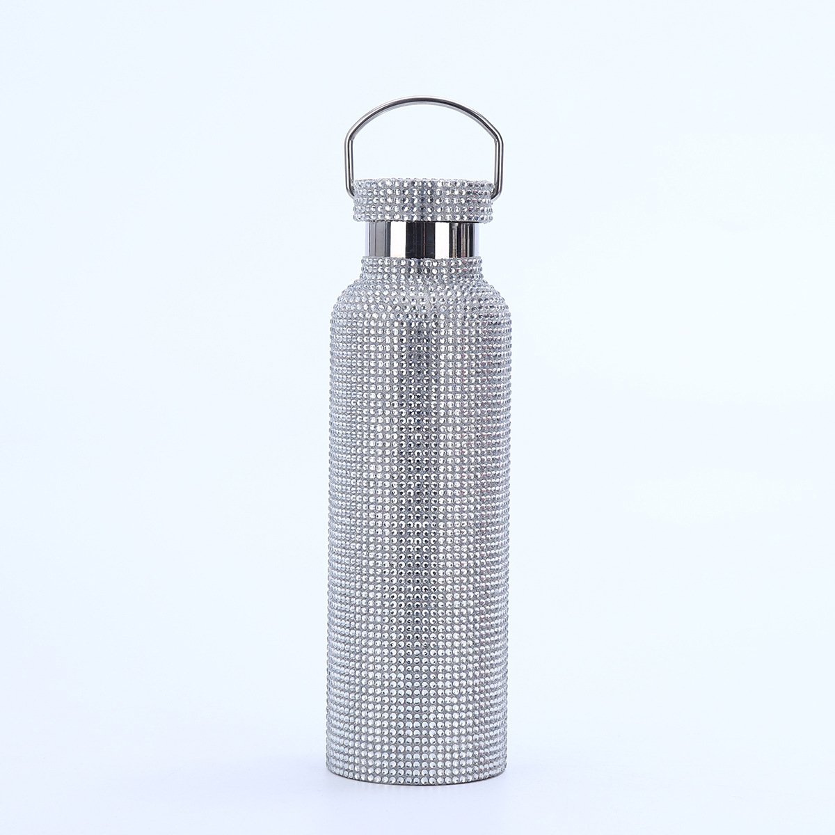 2024 Wholesale 40oz Rhinestone Diamond Stainless Steel Mug with Handle Simple and Stylish Thermos Mug With Lid