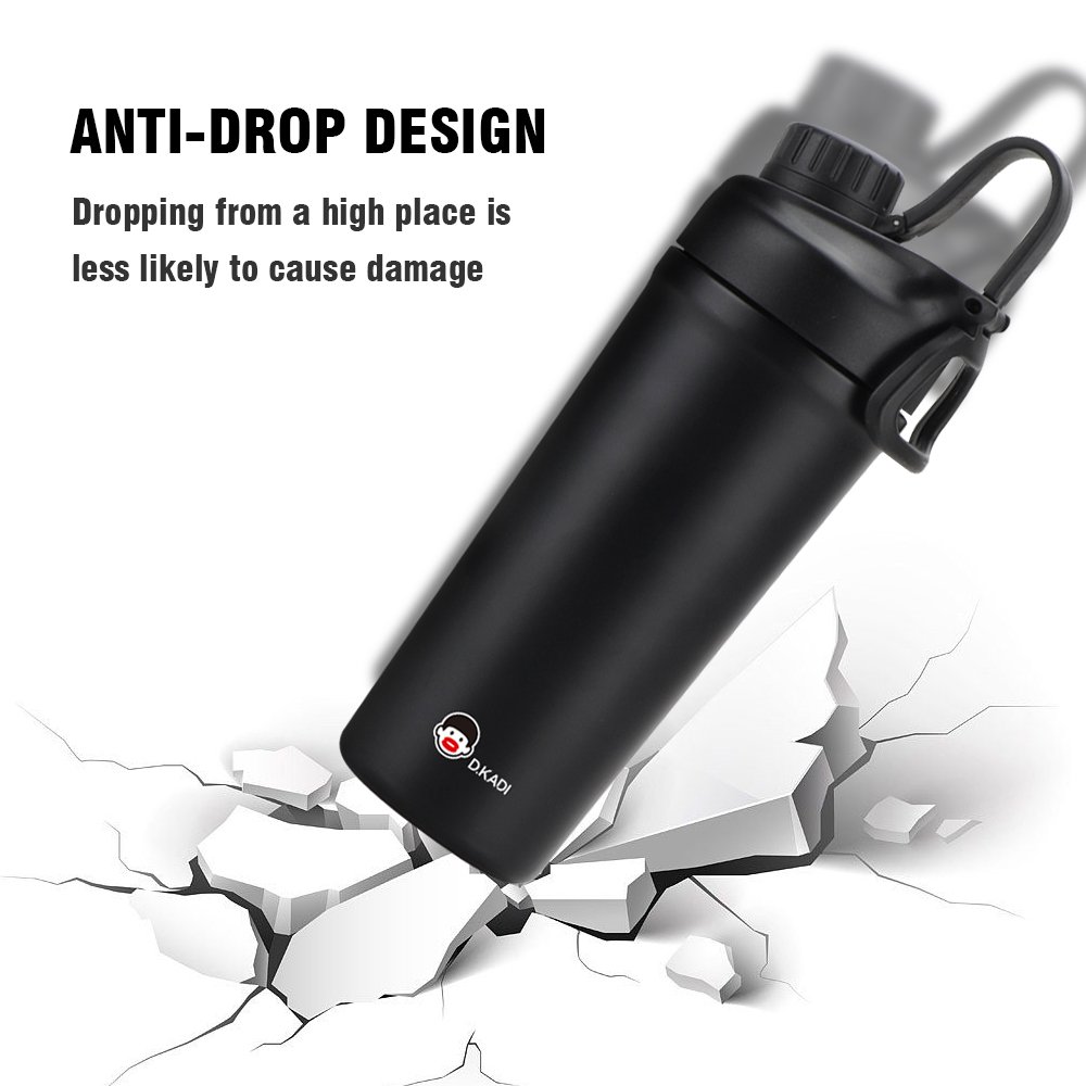 Patented Product Double Wall Insulated Termos Vacuum Flask Custom Color Stainless Steel Sports Gym Protein Shaker Bottle