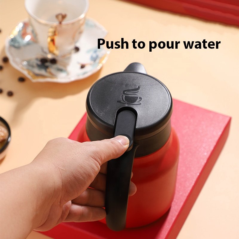 304 Stainless Steel 800ml Thermo Flask Pot Home Kettle Coffee Thermos Mug Grip Teapot Vacuum Cup Water Bottles