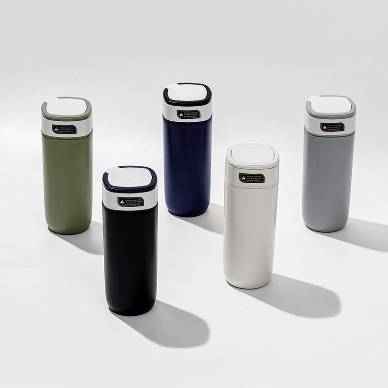 Stainless Steel Coffee Mug With Lid Large Portable Double Wall Travel Leakproof Tumbler Vacuum Insulated Water Cup With Lid
