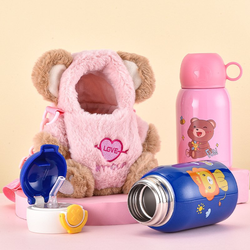 17oz Stainless Steel Sublimation Sports Insulated Custom Logo Unicorn Kids Water Bottle with Straw for Kids