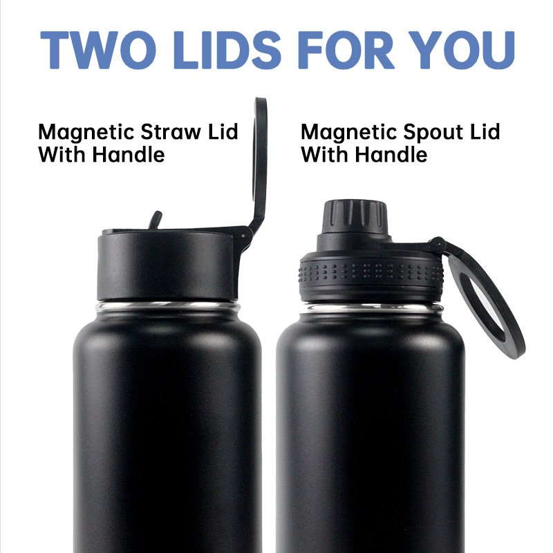 High Quality Sports Magsafe water bottle Stainless Steel Vacuum Flasks Insulated water bottle Magnetic Phone Holder