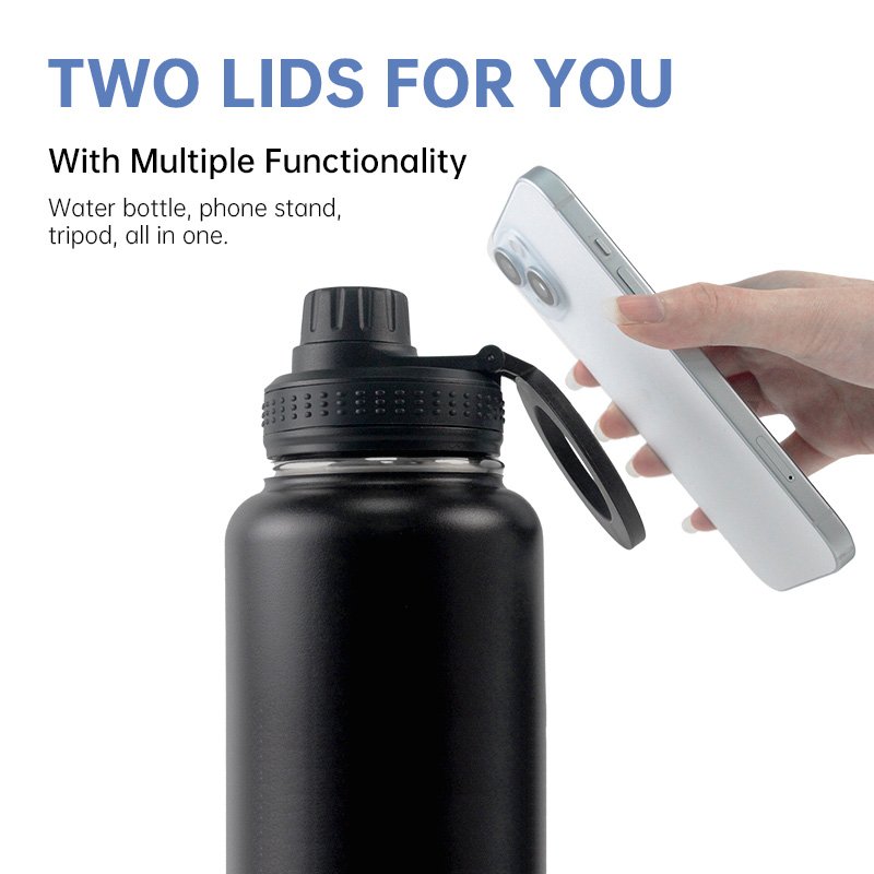 High Quality Sports Magsafe water bottle Stainless Steel Vacuum Flasks Insulated water bottle Magnetic Phone Holder