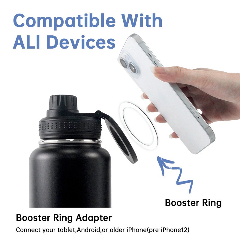 High Quality Sports Magsafe water bottle Stainless Steel Vacuum Flasks Insulated water bottle Magnetic Phone Holder