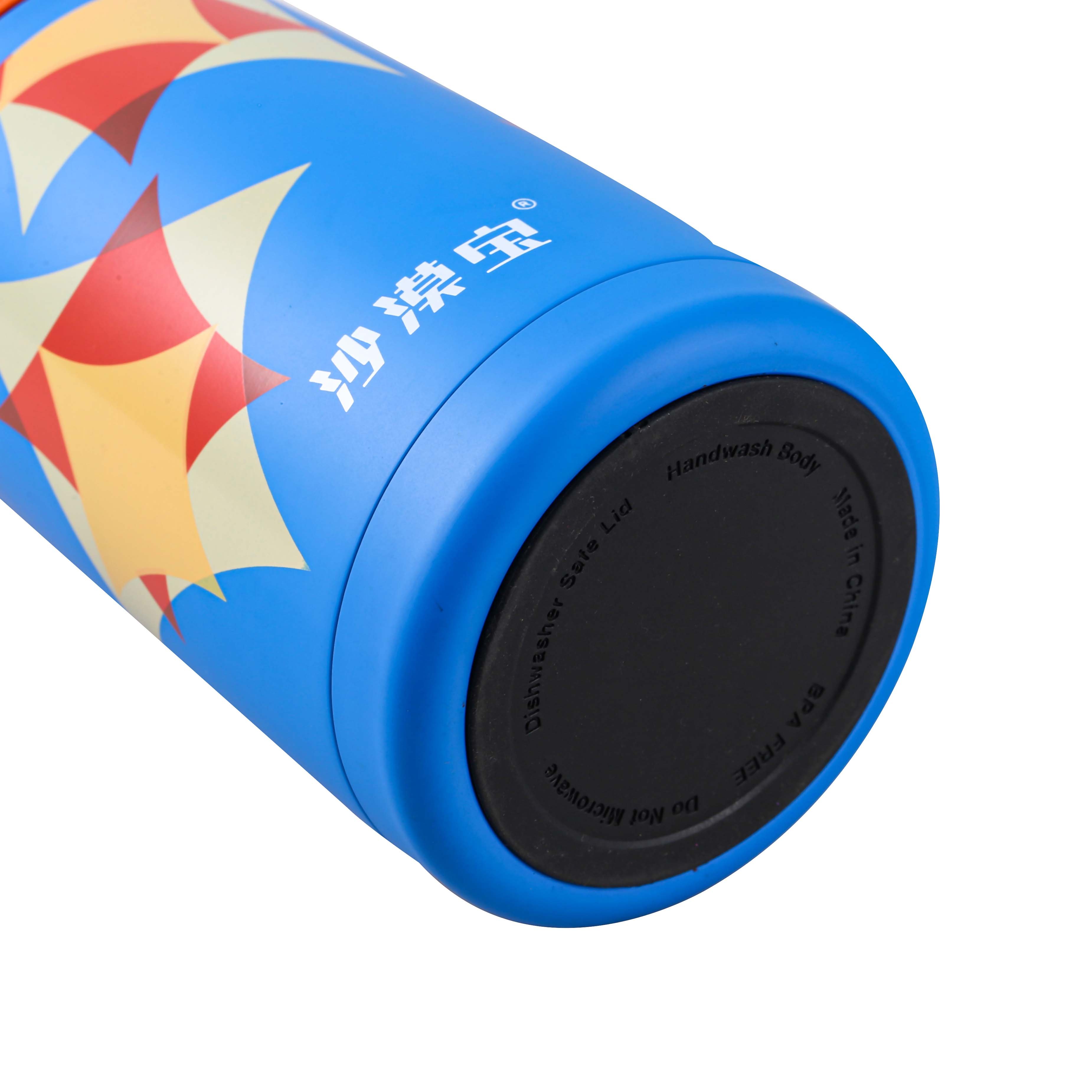 Custom logo bike travel kids BPA free tritan water bottle sports double wall insulated vacuum flask stainless steel