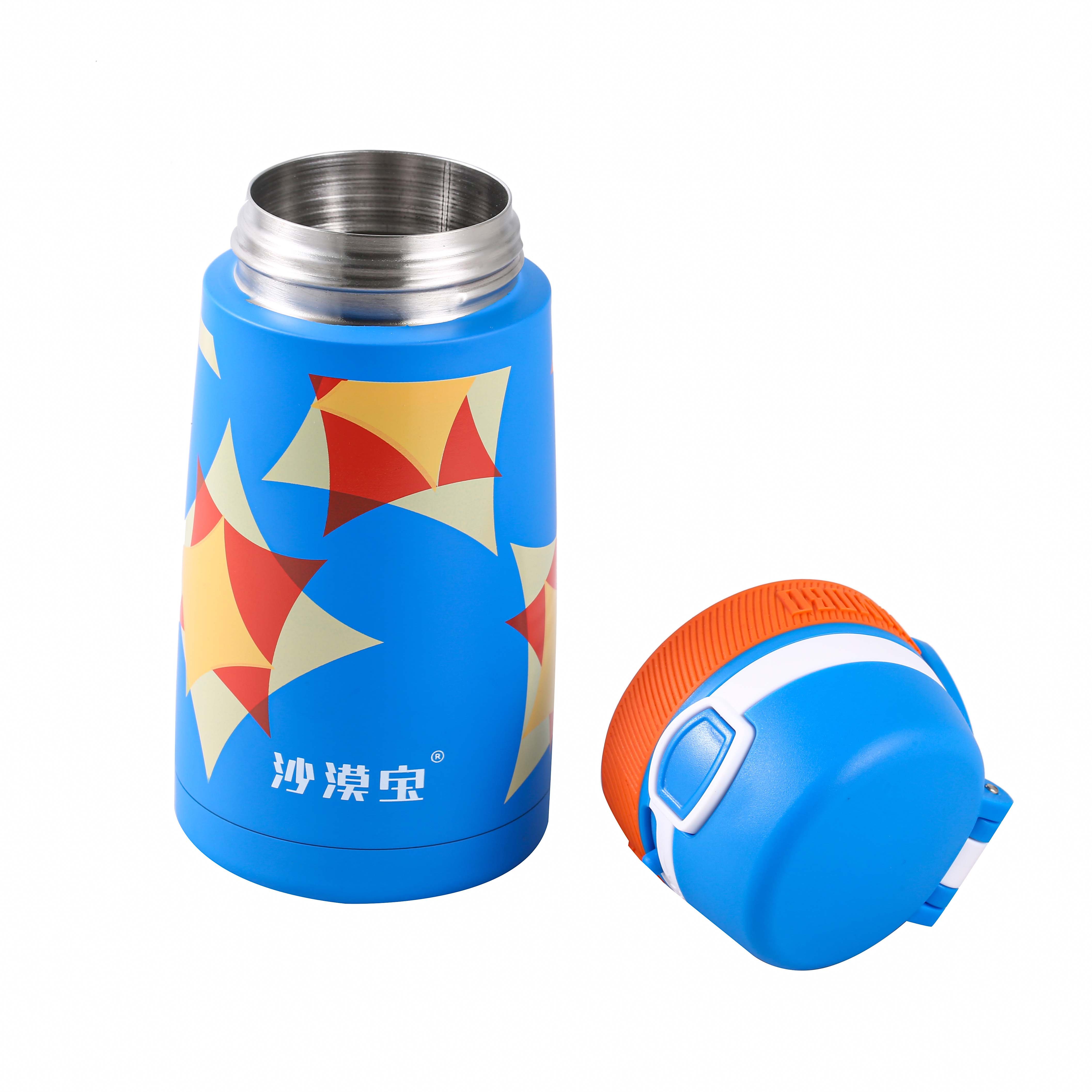 Custom logo bike travel kids BPA free tritan water bottle sports double wall insulated vacuum flask stainless steel