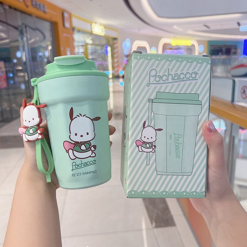 Lakuna Customized Cinnamon Roll Kawaii Kitty Pochacco Water Bottle Cartoon 480mL Thermal Water Cup Business Gift