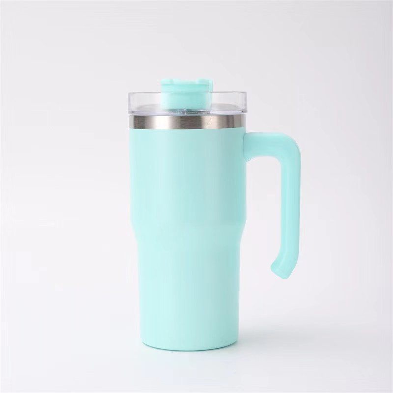 Hot Selling RTS 20oz Matte Outdoor Kids Travel Mug Candy Macaron Color Blank Sublimation 20oz Student Tumbler with Handle