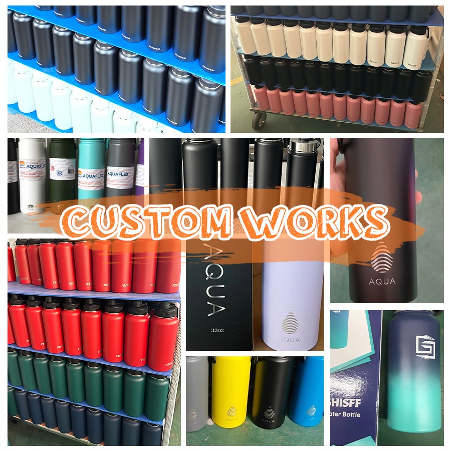 2024 New Factory Custom 32Oz Double Wall Vacuum Flasks Gym Lid And Straws Tumbler Hiking Hot Cold Thermos Bottle For Sports