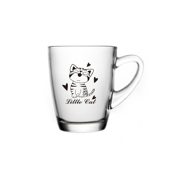 Sell Well transparent with decals reusable coffee mug single layer drinking glass cup tea cup glass clear mugs with handles