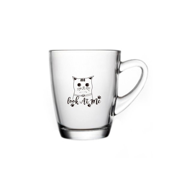 Sell Well transparent with decals reusable coffee mug single layer drinking glass cup tea cup glass clear mugs with handles