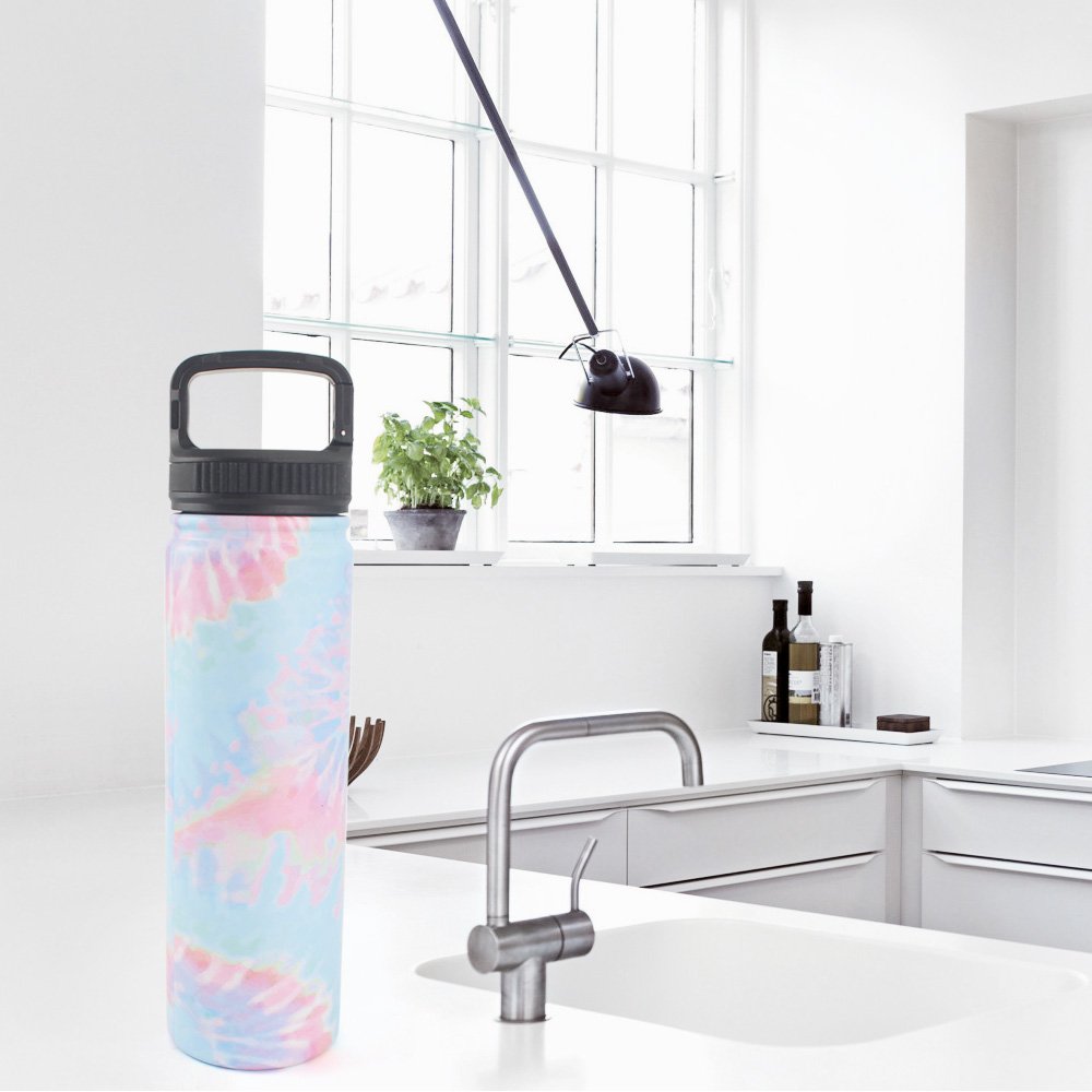 500ml Stainless Steel Double Wall vacuum insulated Water Bottle Thermos Portable Vacuum Flask Sport Tumbler with Handle