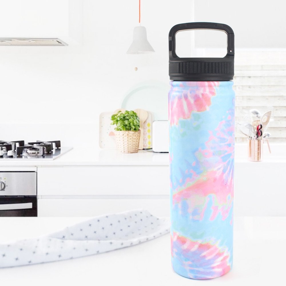 500ml Stainless Steel Double Wall vacuum insulated Water Bottle Thermos Portable Vacuum Flask Sport Tumbler with Handle