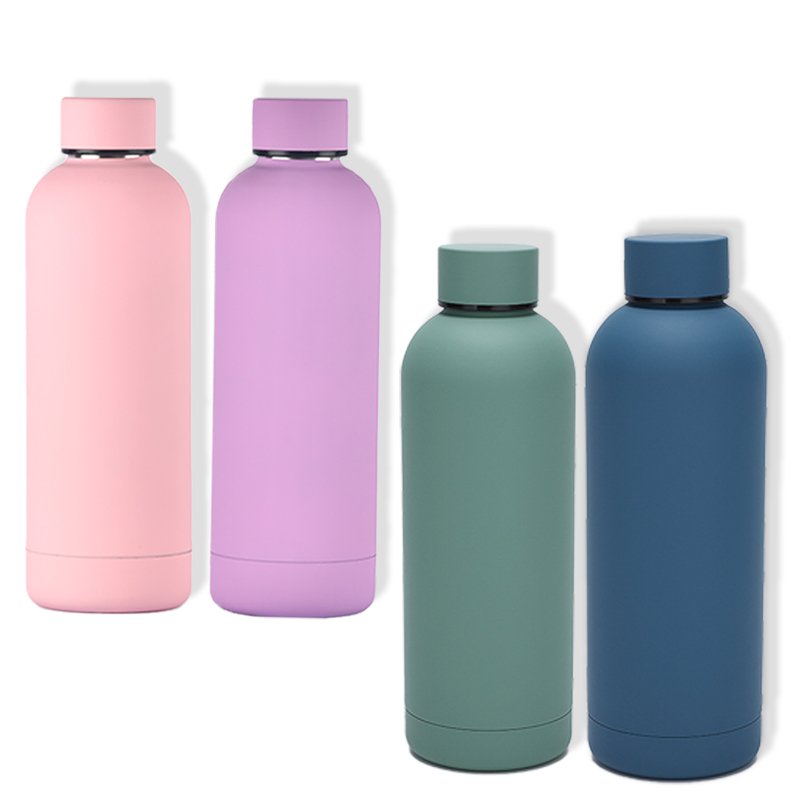 Custom Logo Double Wall Vacuum Insulated Bottles Small Mouth 350ML 500ml 750ML Small Mouth Stainless Steel Water Bottle