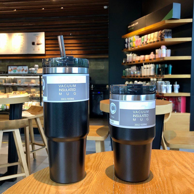 wholesale coffee insulated vacuum tumbler cups 20oz 30oz double walled stainless steel water bottle with lid and straw