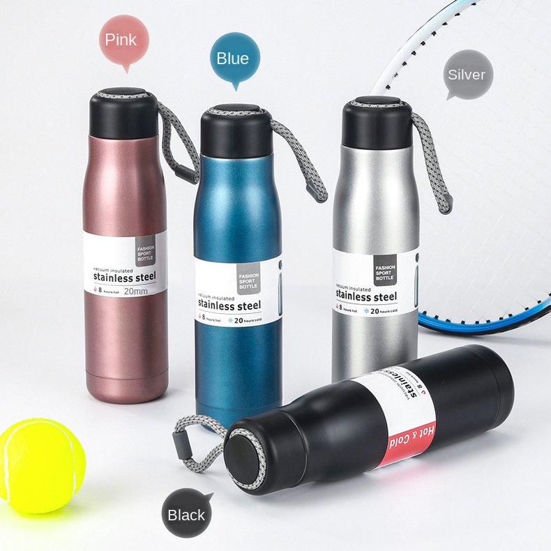 Best Selling Insulated Gym Sport Vacuum Flask Knight's Cup Portable 304 Stainless Steel Vacuum Flask With Rope