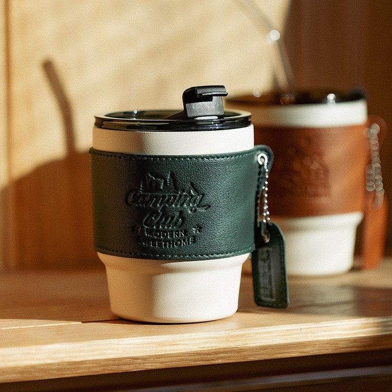2024 new Mini Thermal Mug Stainless Steel Coffee can With Cup sleeve Travel Cup Leak Proof Vacuum Flasks for Indoor and Outdoor