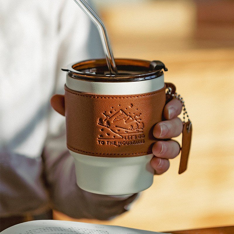 2024 new Mini Thermal Mug Stainless Steel Coffee can With Cup sleeve Travel Cup Leak Proof Vacuum Flasks for Indoor and Outdoor