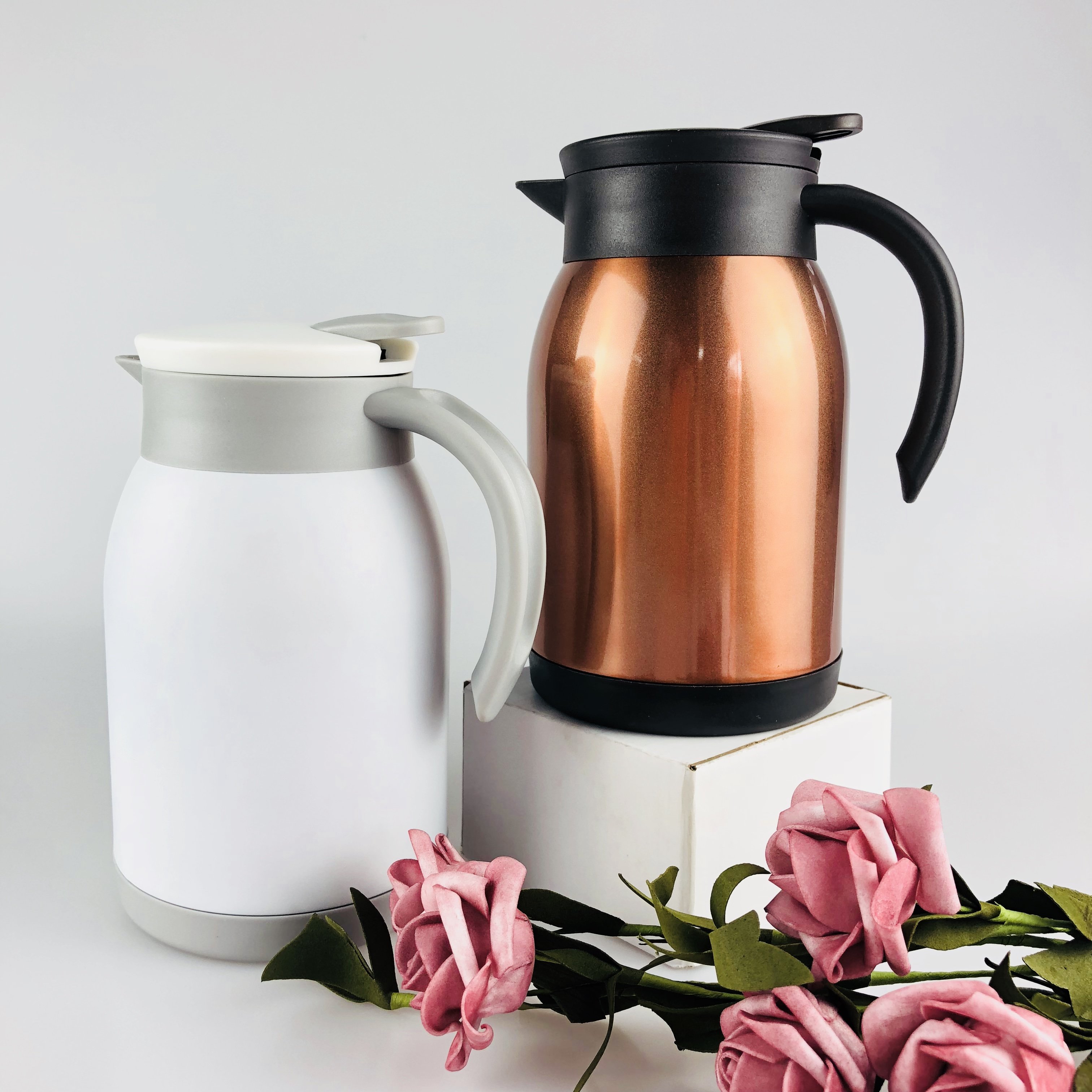 2021 Unique Design Hot Sale 900ml Custom Shimizu Vacuum Flask Coffee Pot With Handle