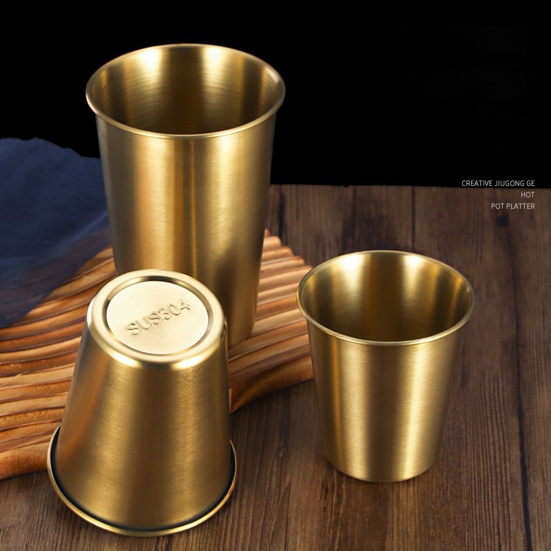 16 oz Stainless Steel 304 Beer Pint Cups Unbreakable Metal Drinking Glasses for Bar Restaurant Custom Coffee Mug Tumblers