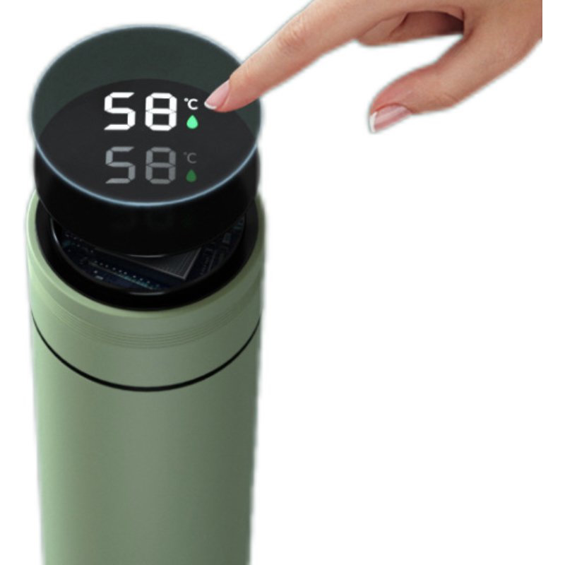 Custom Logo Vacuum Flask Drink Bottle Intelligent Thermos Insulated Stainless Steel Smart Water Bottle With Temperature Display