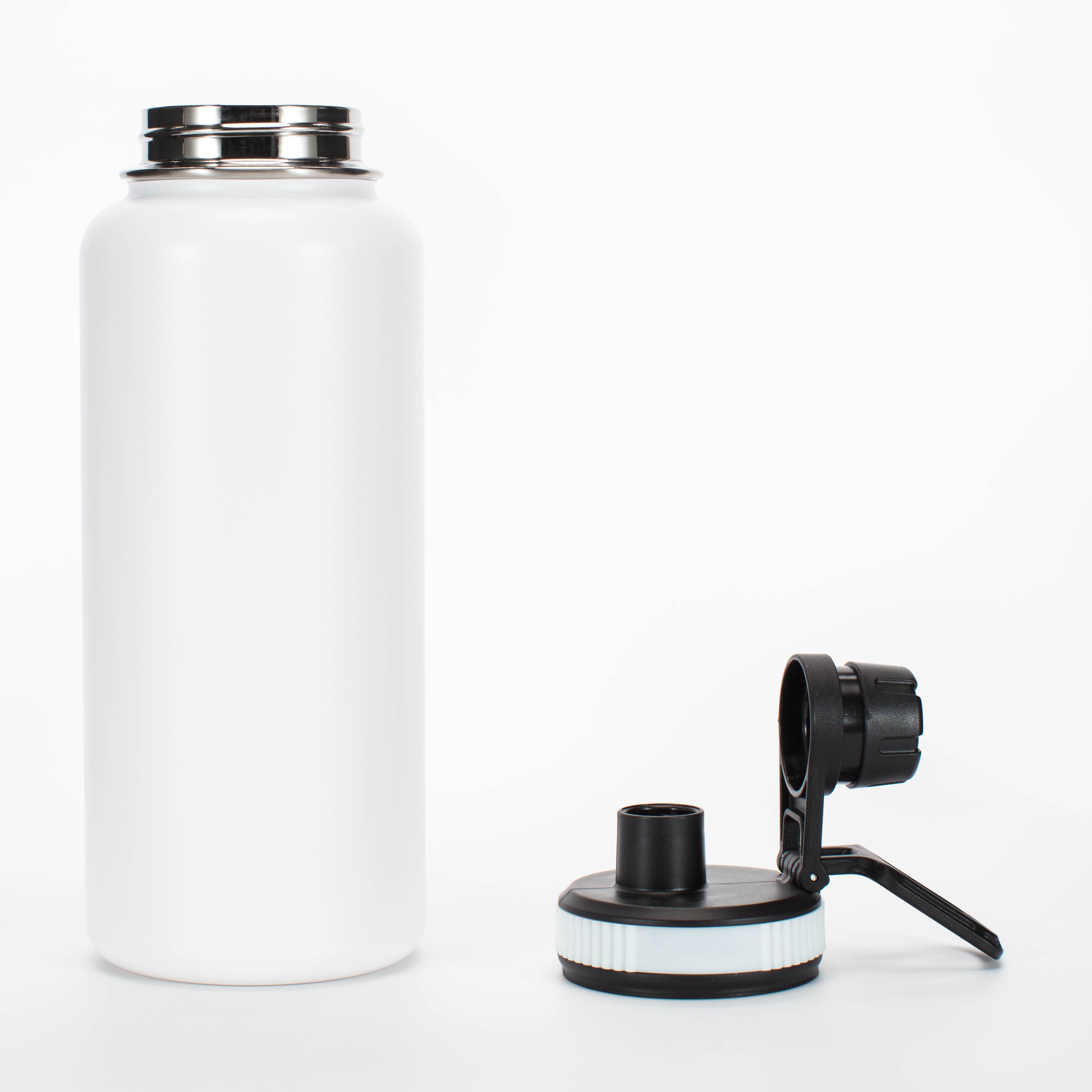 New Wholesale Private Label Custom Logo 24oz 32oz Thermal Insualte Vacuum Water Bottle with Straw Spout Lid