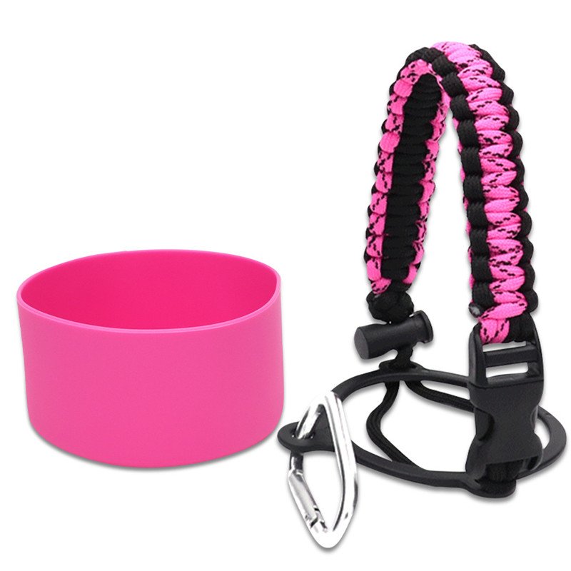 Aquaflask Boot Bottom Protective Silicone Vacuum Flask Sleeves Cover And Handmade Paracord Tumbler Bottle Strap Handle