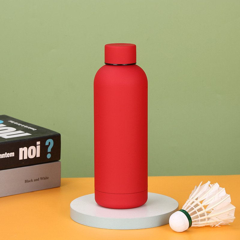 custom aluminium spray logo printing 750ml portable drinking stainless steel hot water bottle water bottles with logo