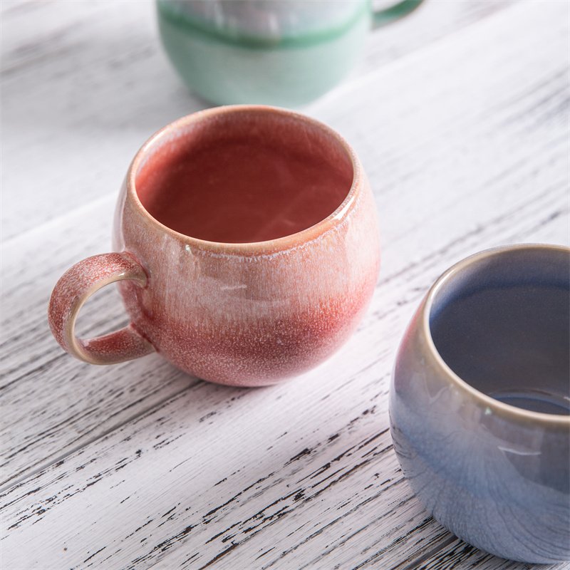 Hot Sale Nordic Kiln Glazed ceramic coffee mug large capacity breakfast milk cereal cup