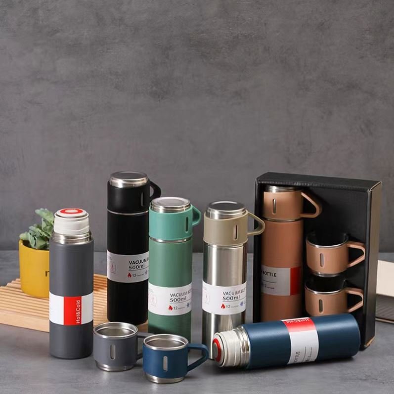 Intelligent temperature display thermal bottle Corporate Business Stainless Steel Vacuum Flask Thermos Mug Gift Set