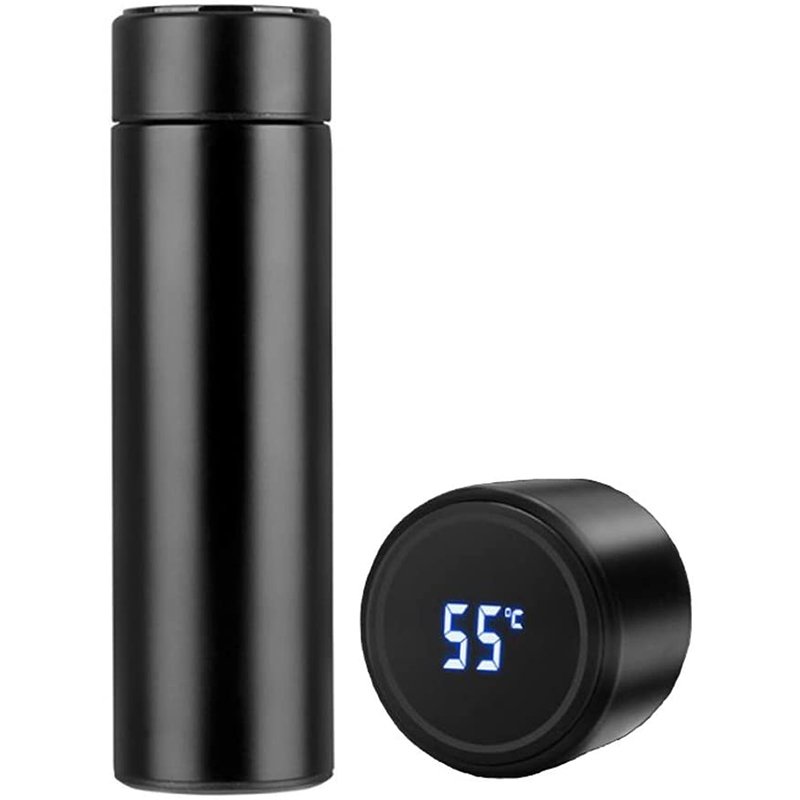Wholesale Custom Logo 500ml Smart Thermos with Temperature Water Bottle with Printing Logo Custom Packaging Business Gift Box
