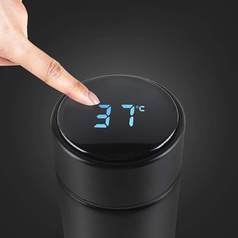 Wholesale Custom Logo 500ml Smart Thermos with Temperature Water Bottle with Printing Logo Custom Packaging Business Gift Box