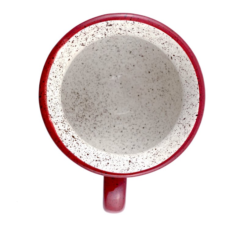 Christmas Santa Claus Feeted 3D Mug With Black Speckles Wholesale Handpainting Dolomite Santa 18OZ Coffee Mug