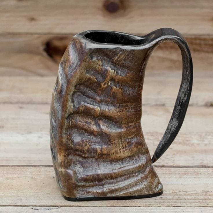 Luxury New Design Customized Handmade Home Decor Horn Mug Indian Manufacturer Vintage Nordic Cheap Drinking Mugs