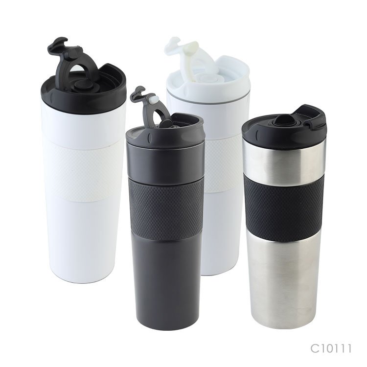 Prostar French Press Vacuum Coffee Bottle Double Wall 16oz Stainless Steel Thermos Flask For Coffee Drinking