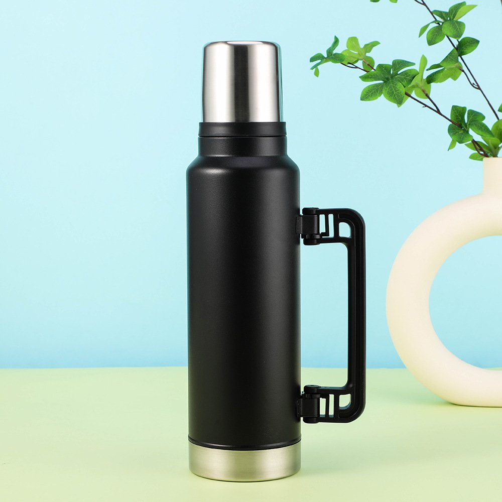 47 oz large capacity outdoor travel vacuum flask with handle portable stainless steel water bottle