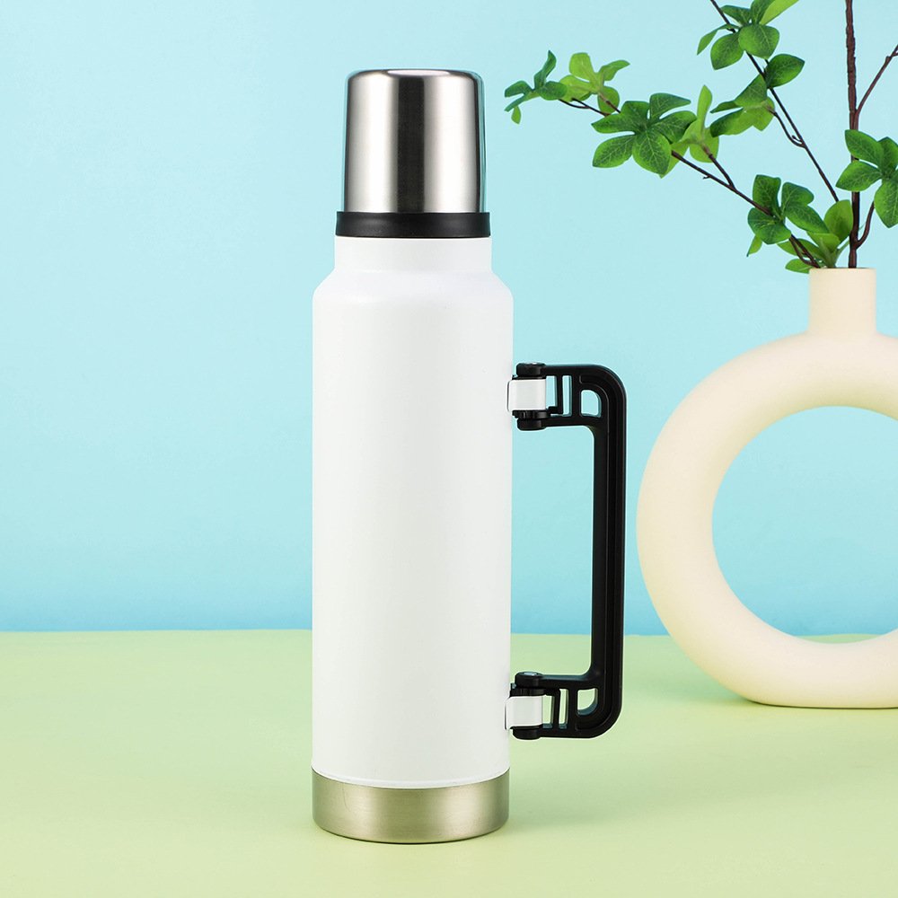 47 oz large capacity outdoor travel vacuum flask with handle portable stainless steel water bottle