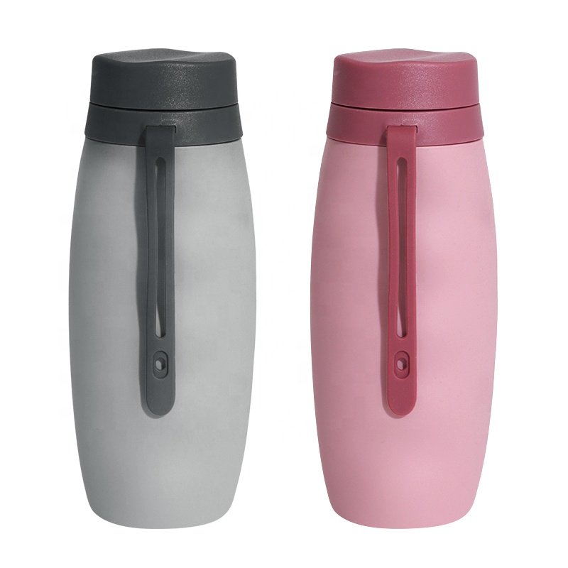 Wellfine Wholesale Personalised Silicon Foldable Gym Water Bottle Reusable Girls Outdoor Sports Travel Water Bottles