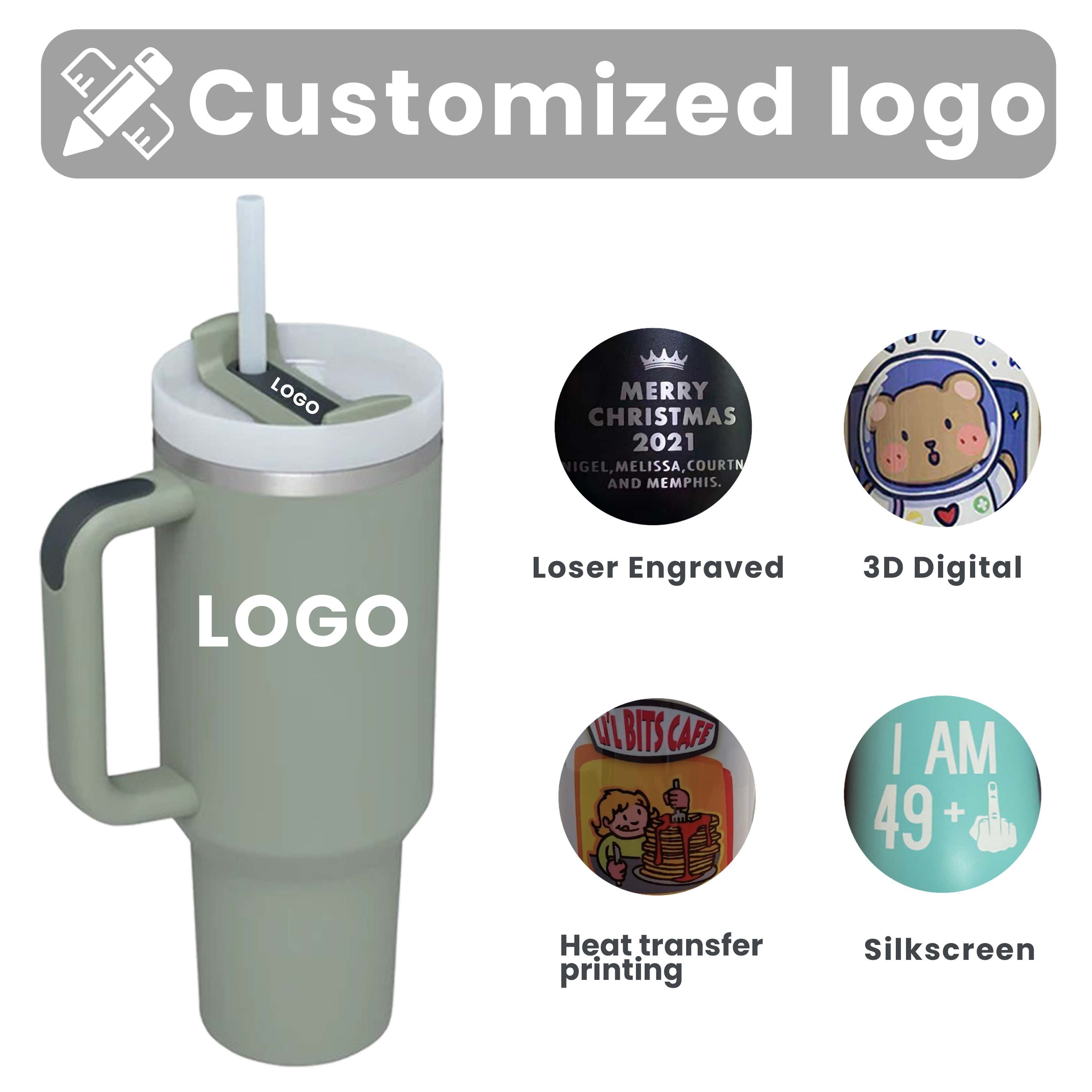 Hot Sale Powder Multi Colors Coated Double Wall Vacuum Insulated Tumbler 40oz Metal Travel Car Mugs Tumblers