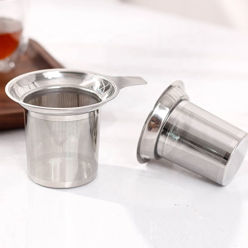 Tea Steeper Fine Mesh Filter 304 Stainless Steel Strainer Kitchen Accessories Metal Tea Infuser Basket For Loose Leaf Tea