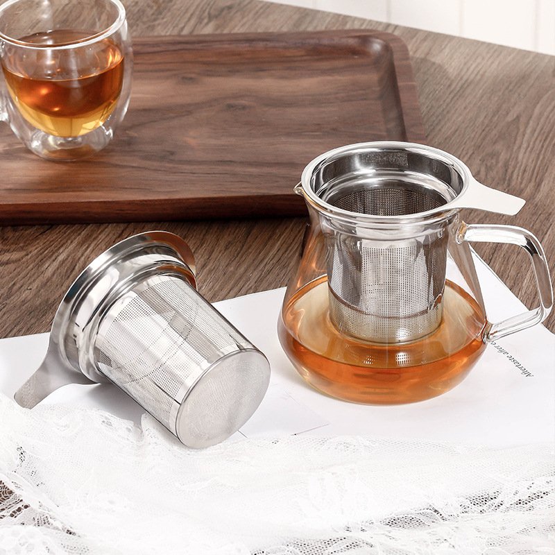 Tea Steeper Fine Mesh Filter 304 Stainless Steel Strainer Kitchen Accessories Metal Tea Infuser Basket For Loose Leaf Tea