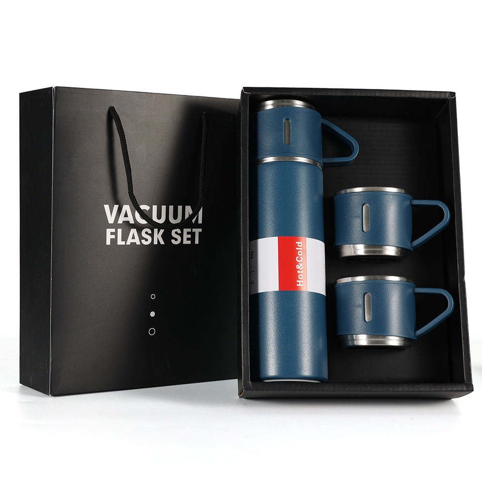 Customizable Logo Vacuum Flasks& Thermoses Color Box OEM Custom 304 Stainless Steel Promotional Gift Set
