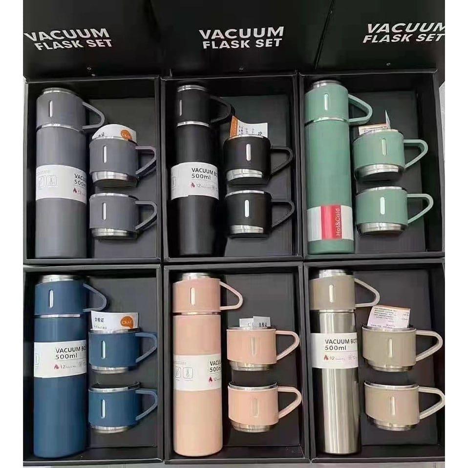 Customizable Logo Vacuum Flasks& Thermoses Color Box OEM Custom 304 Stainless Steel Promotional Gift Set