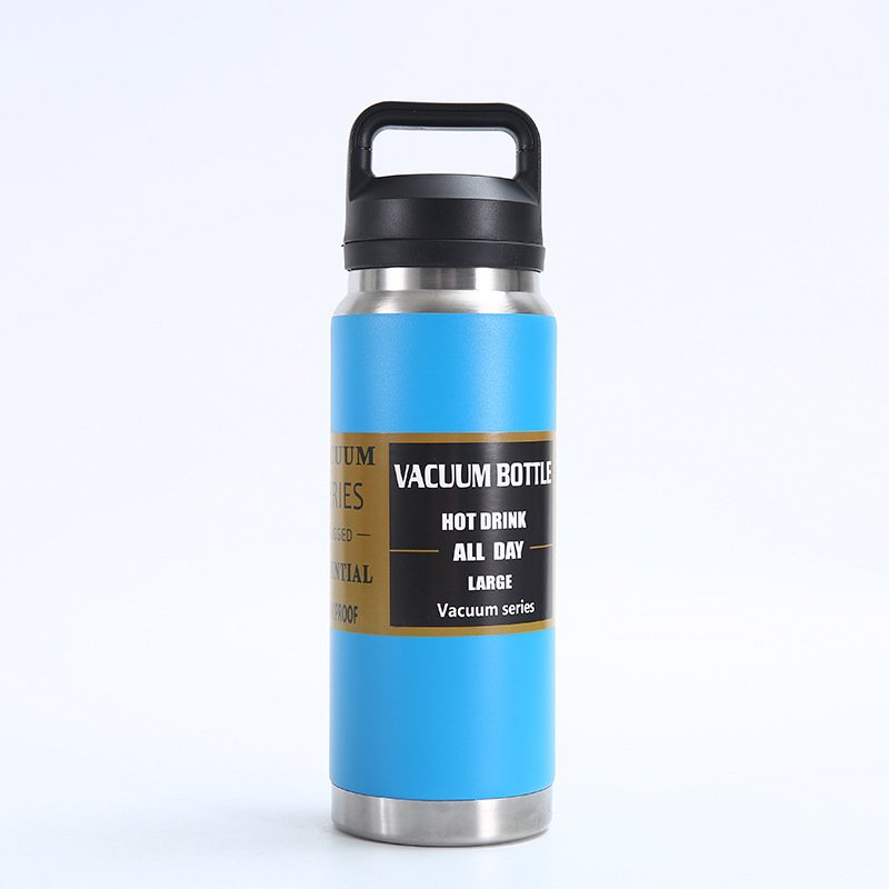 Designs 600ml 800ml 1100ml Sport Water Bottle Vacuum Insulated Stainless Steel Flask Large Capacity Tumbler with Chug Cap
